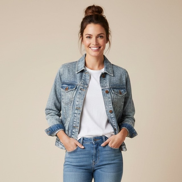 NWT Rachel Zoe barn Distressed Jean‎ Barn Jacket - Picture 9 of 9